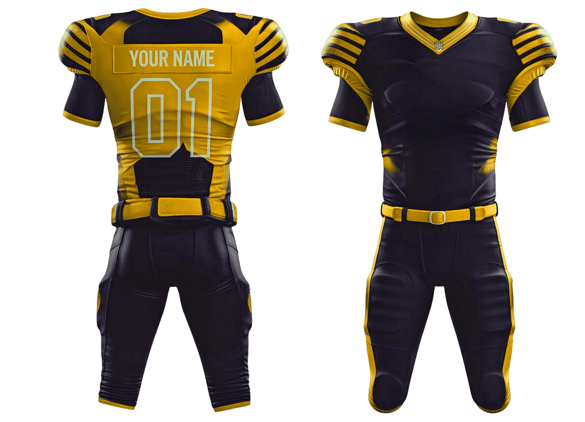 American youth football jersey and shorts