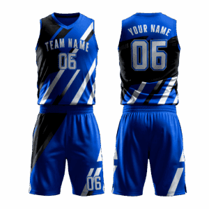 Sublimated basketball jersey and shorts