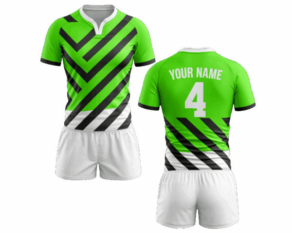 Professional rugby sportswear with shorts