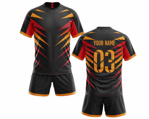 Custom rugby jersey with shorts