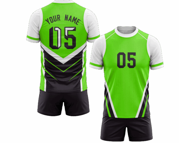 Custom rugby shorts with jersey