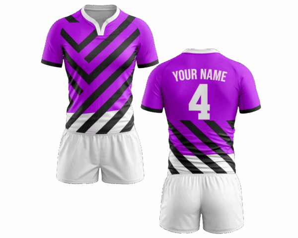 Professional rugby sportswear with shorts