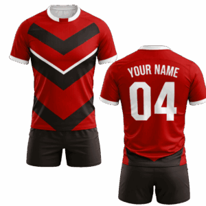 Custom rugby sportswear with shorts