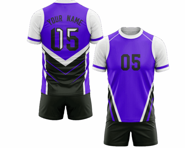 Custom rugby shorts with jersey