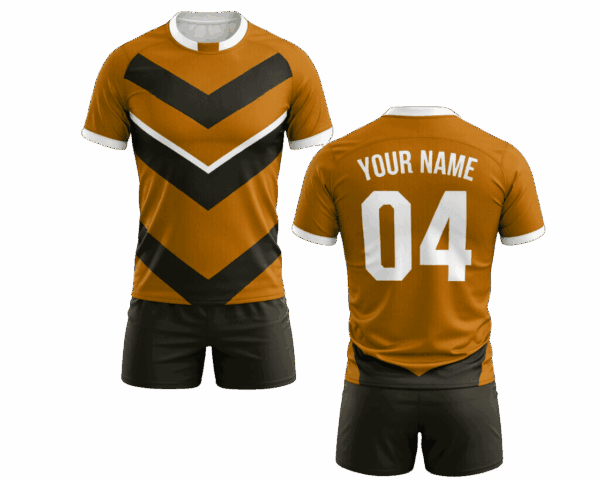 Custom rugby sportswear with shorts