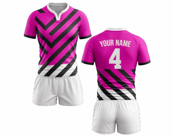 Professional rugby sportswear with shorts