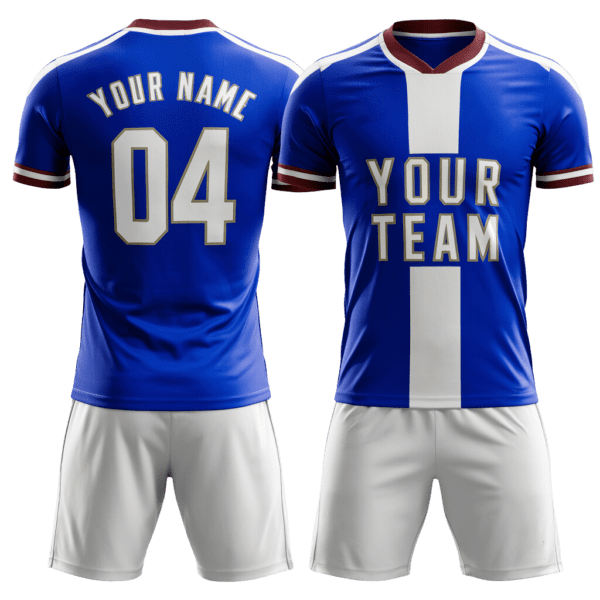 Custom soccer jersey with shorts