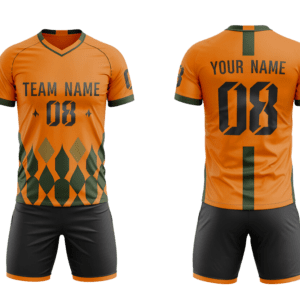 Sublimated soccer jersey and shorts