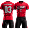 Custom soccer jersey and shorts