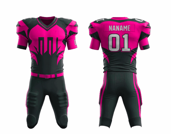 Custom American football jersey with shorts