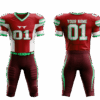 American football jersey and shorts