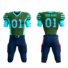American football uniform and shorts