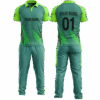 Personalized cricket jersey and shorts