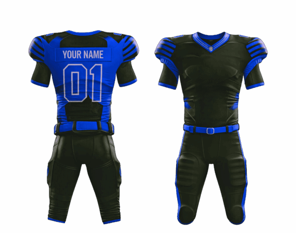 American youth football jersey and shorts