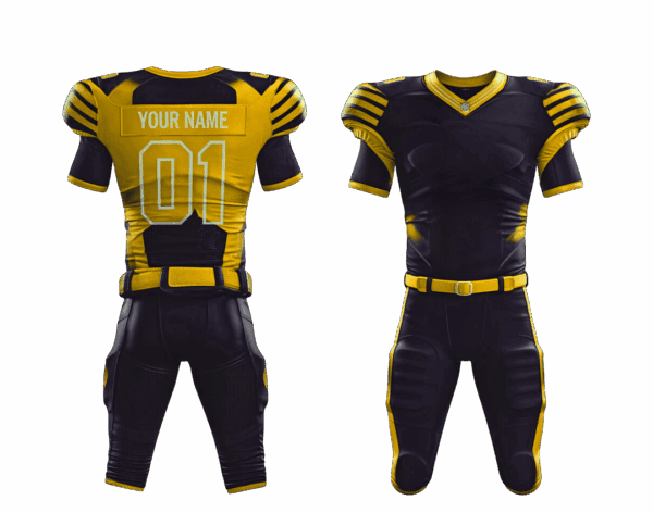 American youth football jersey and shorts