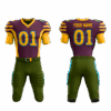 American football uniform and shorts