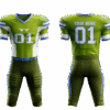 American football jersey and shorts