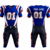 American football uniform with shorts