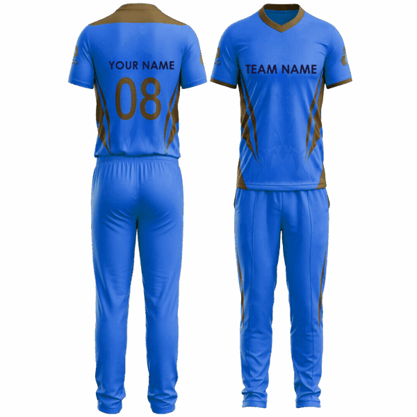 Cricket jersey with customized shorts