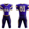 American football jersey and shorts