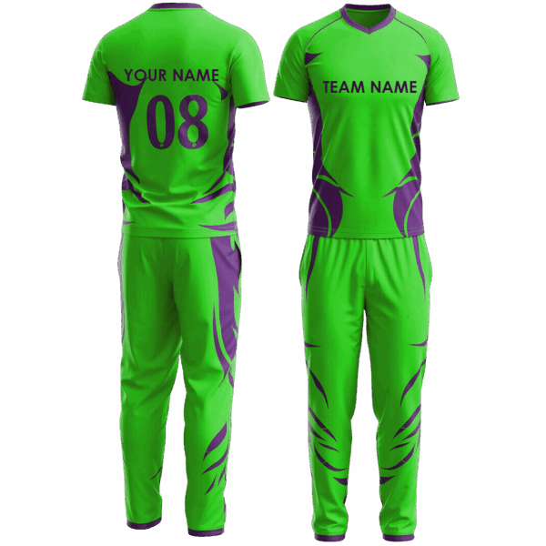 Durable custom cricket jersey and shorts