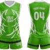 Custom volleyball jersey and shorts