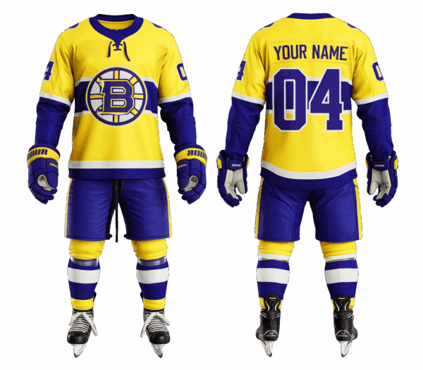 Custom ice hockey jersey and shorts