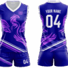 Professional volleyball uniform with shorts