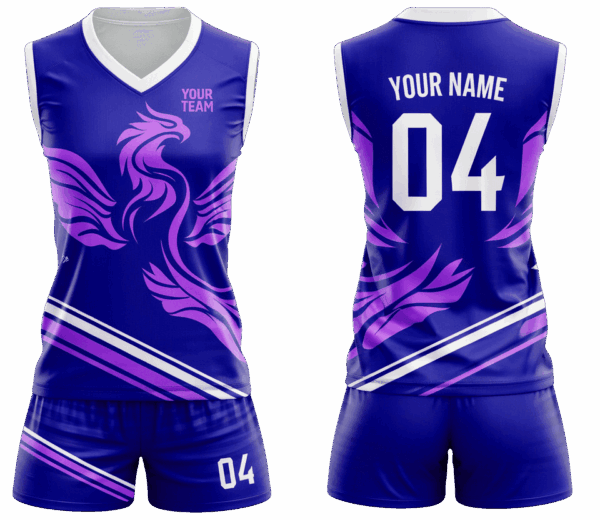 Professional volleyball uniform with shorts