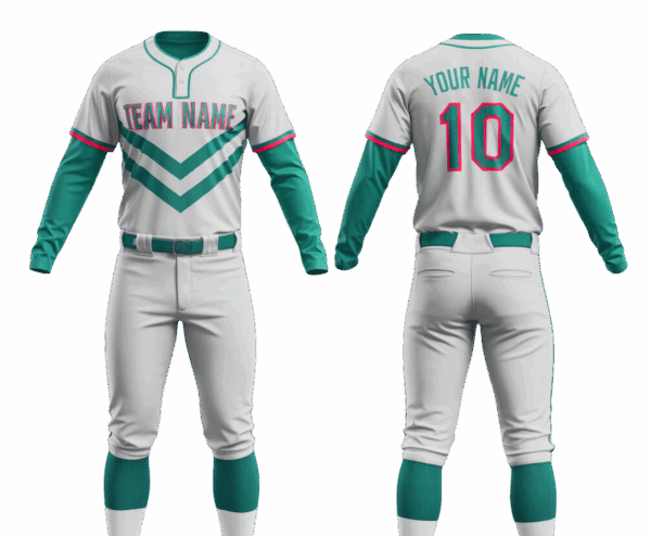 Custom sublimated baseball jersey set