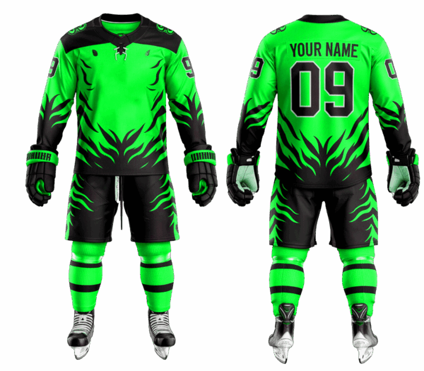 Ice hockey team jersey and shorts
