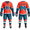 Custom ice hockey jersey and shorts