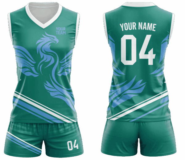 Professional volleyball uniform with shorts