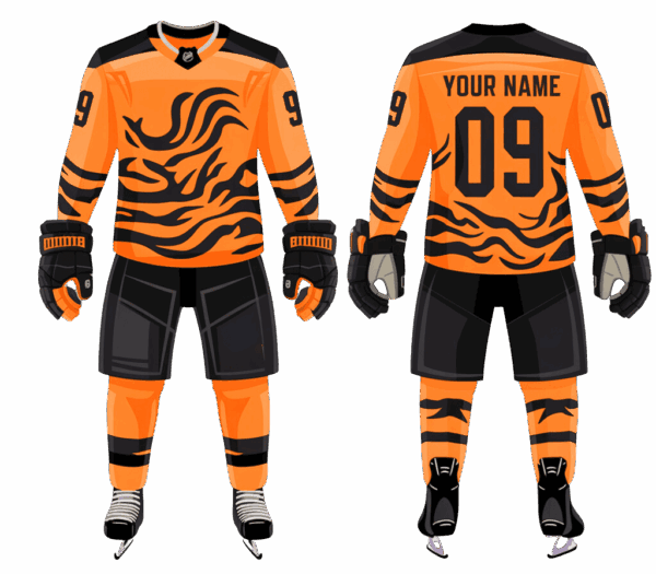 Custom ice hockey jersey with shorts