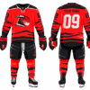 Custom ice hockey team jersey and shorts