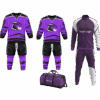 Custom ice hockey team deal with bag, track suit, and uniforms