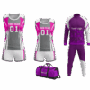 Custom volleyball team package with bag, track suit, and uniforms
