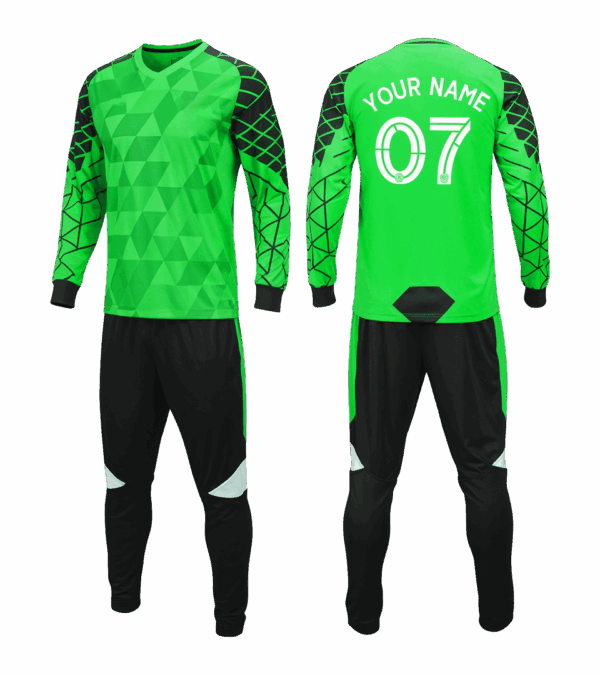 Custom goalkeeper jersey with shorts