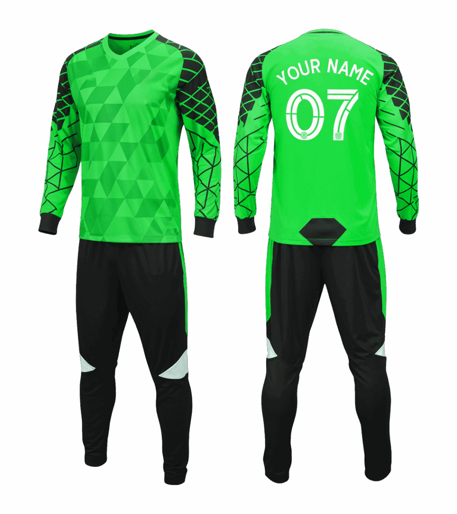 Custom goalkeeper jersey with shorts