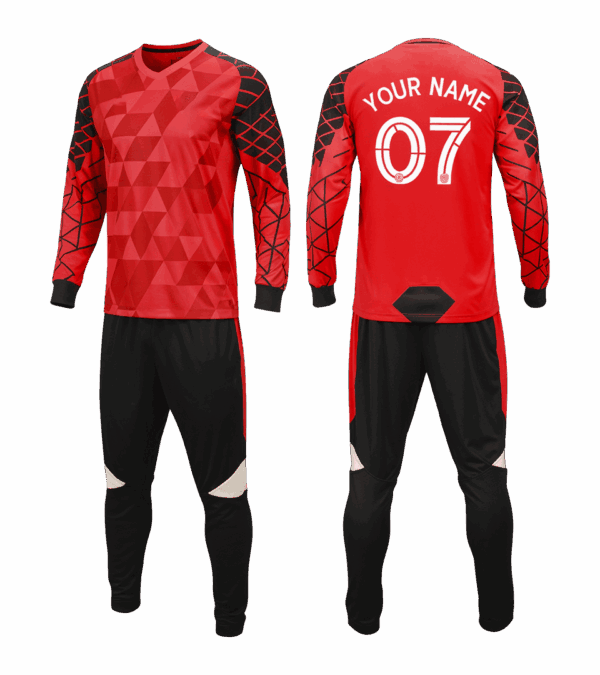Custom goalkeeper jersey with shorts