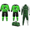 Custom ice hockey team deal with bag, track suit, and uniforms