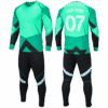 Goalie soccer shirt and shorts