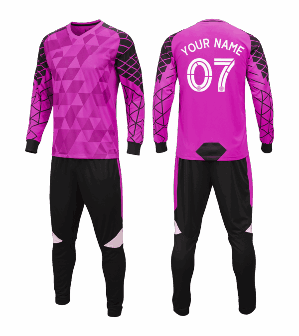 Custom goalkeeper jersey with shorts