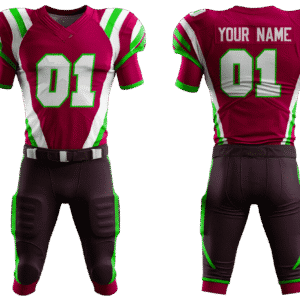 American football uniform with shorts