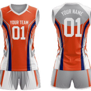 Custom volleyball jersey with shorts